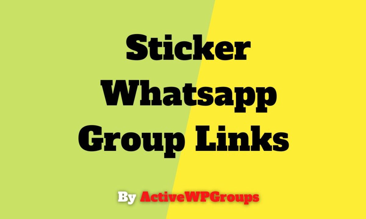 Sticker Whatsapp Group Links List Collection | Join Now
