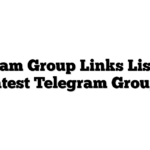 Telegram Group Links List | Join Latest Telegram Groups