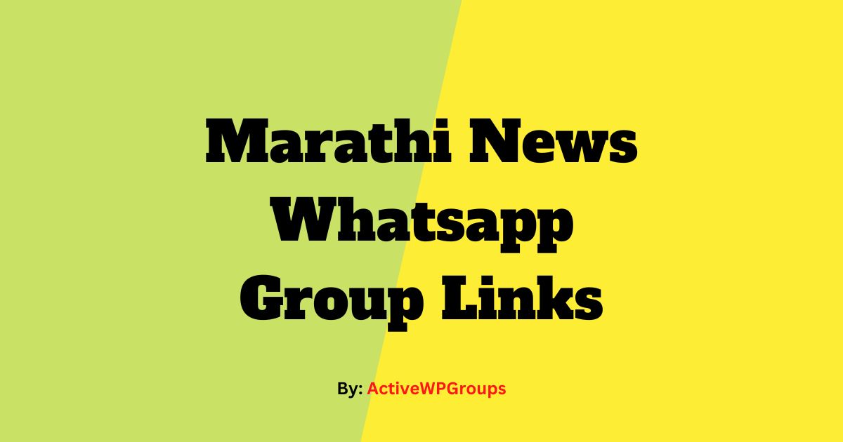 Read more about the article Marathi News Whatsapp Group Links List Collection