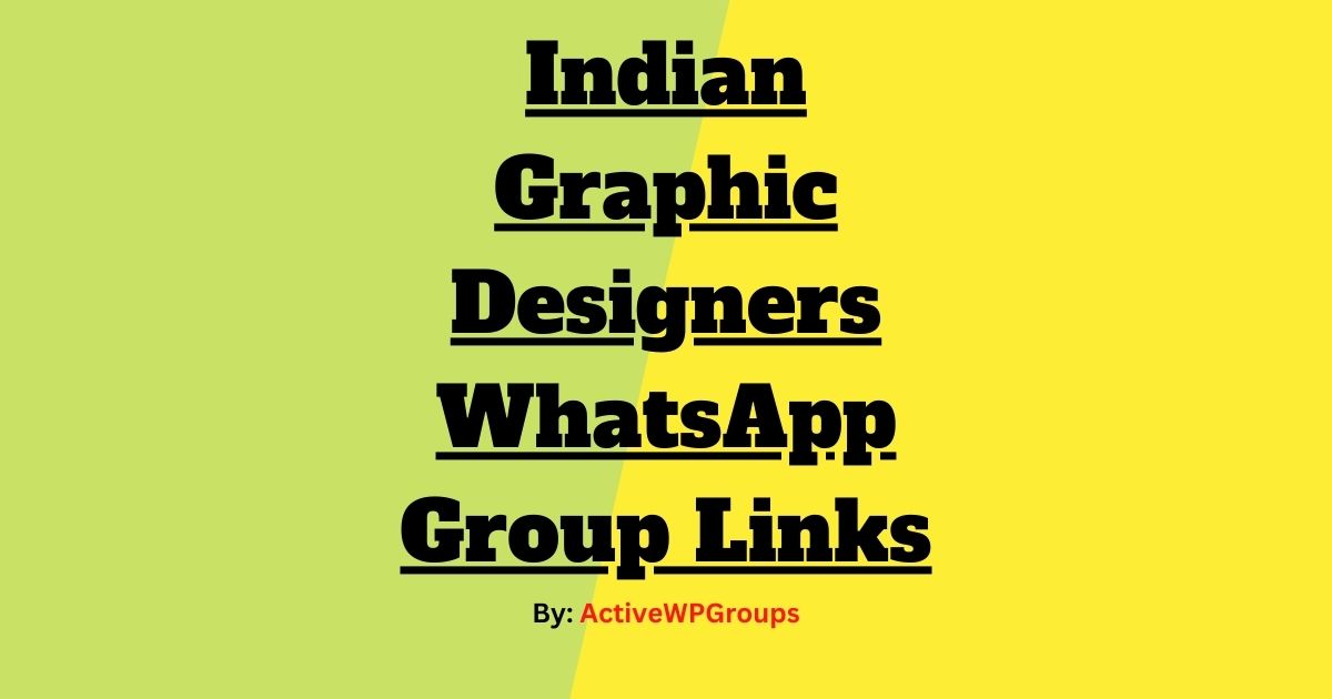 Read more about the article Indian Graphic Designers WhatsApp Group Links List Collection