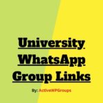 University WhatsApp Group Links List Collection